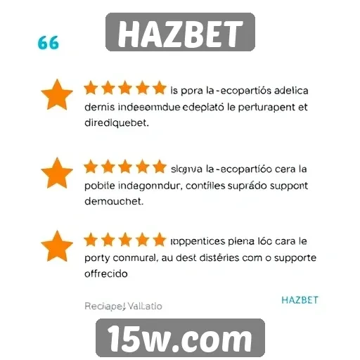 Avaliações positivas sobre o atendimento ao cliente HAZBET